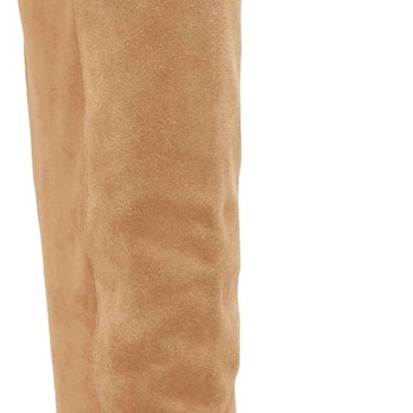 Womens Suede Knee High Boots Light Brown 8 - Picture 1 of 5